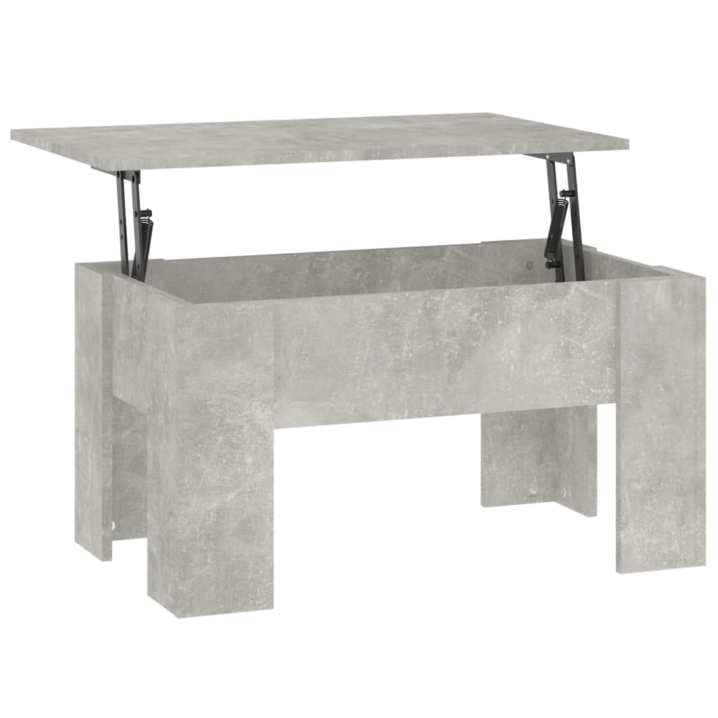 vidaXL Couchtisch Betongrau 79x49x41 cm Holzwerkstoff