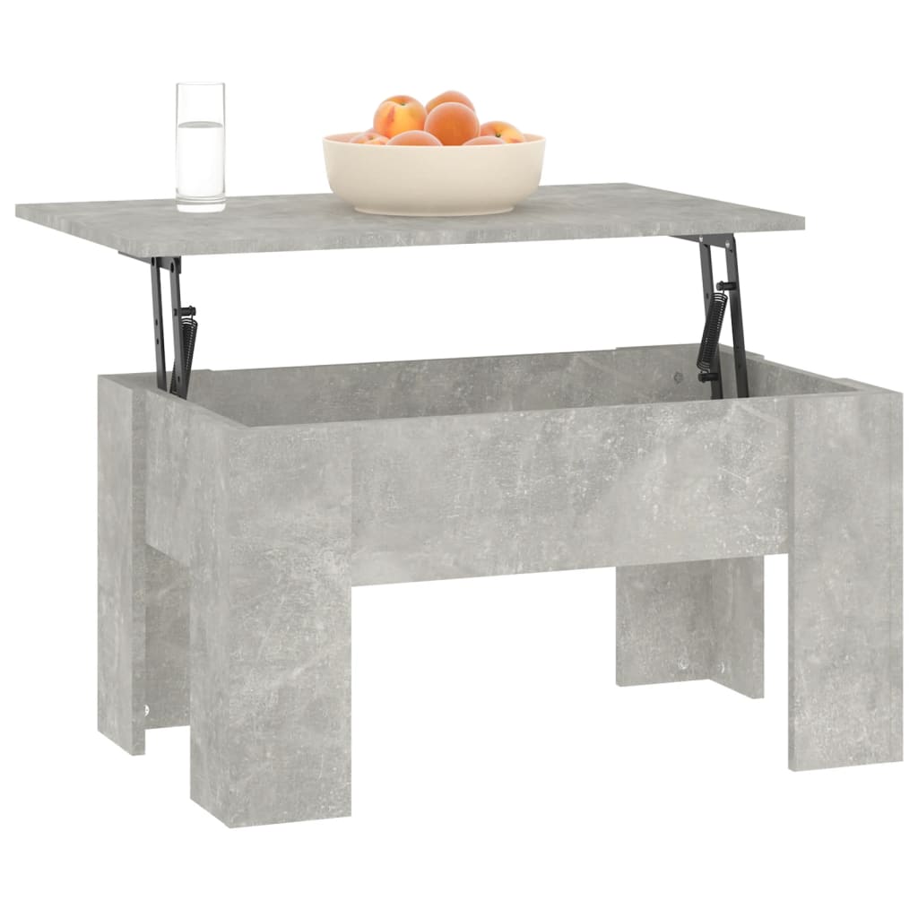 vidaXL Couchtisch Betongrau 79x49x41 cm Holzwerkstoff