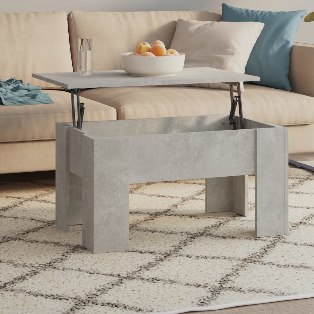 vidaXL Couchtisch Betongrau 79x49x41 cm Holzwerkstoff