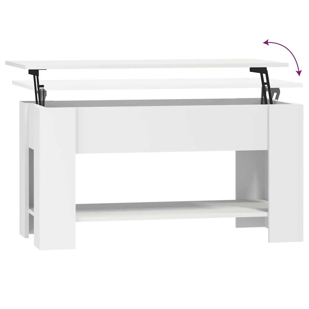 vidaXL Couchtisch Weiß 101x49x52 cm Holzwerkstoff