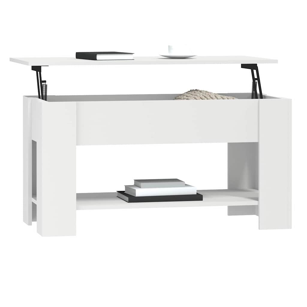 vidaXL Couchtisch Weiß 101x49x52 cm Holzwerkstoff