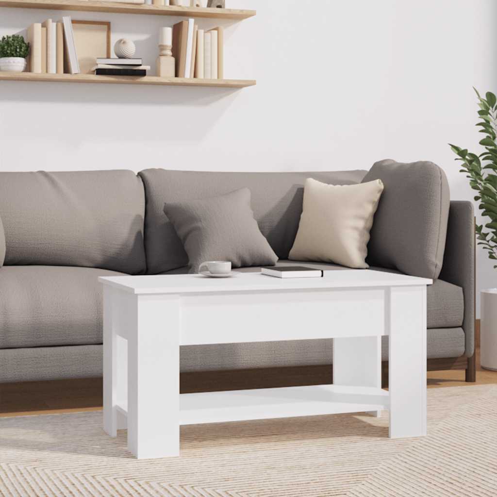 vidaXL Couchtisch Weiß 101x49x52 cm Holzwerkstoff