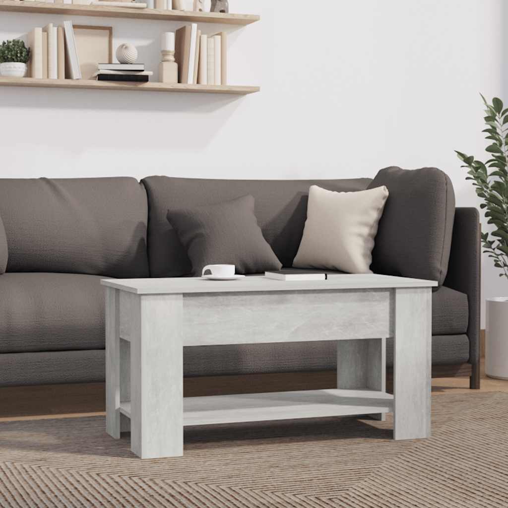 vidaXL Couchtisch Betongrau 101x49x52 cm Holzwerkstoff