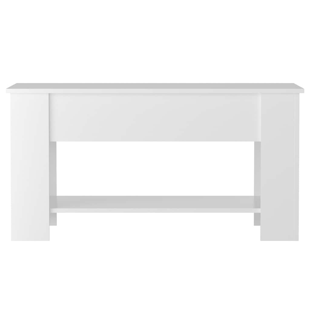 vidaXL Couchtisch Hochglanz-Weiß 101x49x52 cm Holzwerkstoff