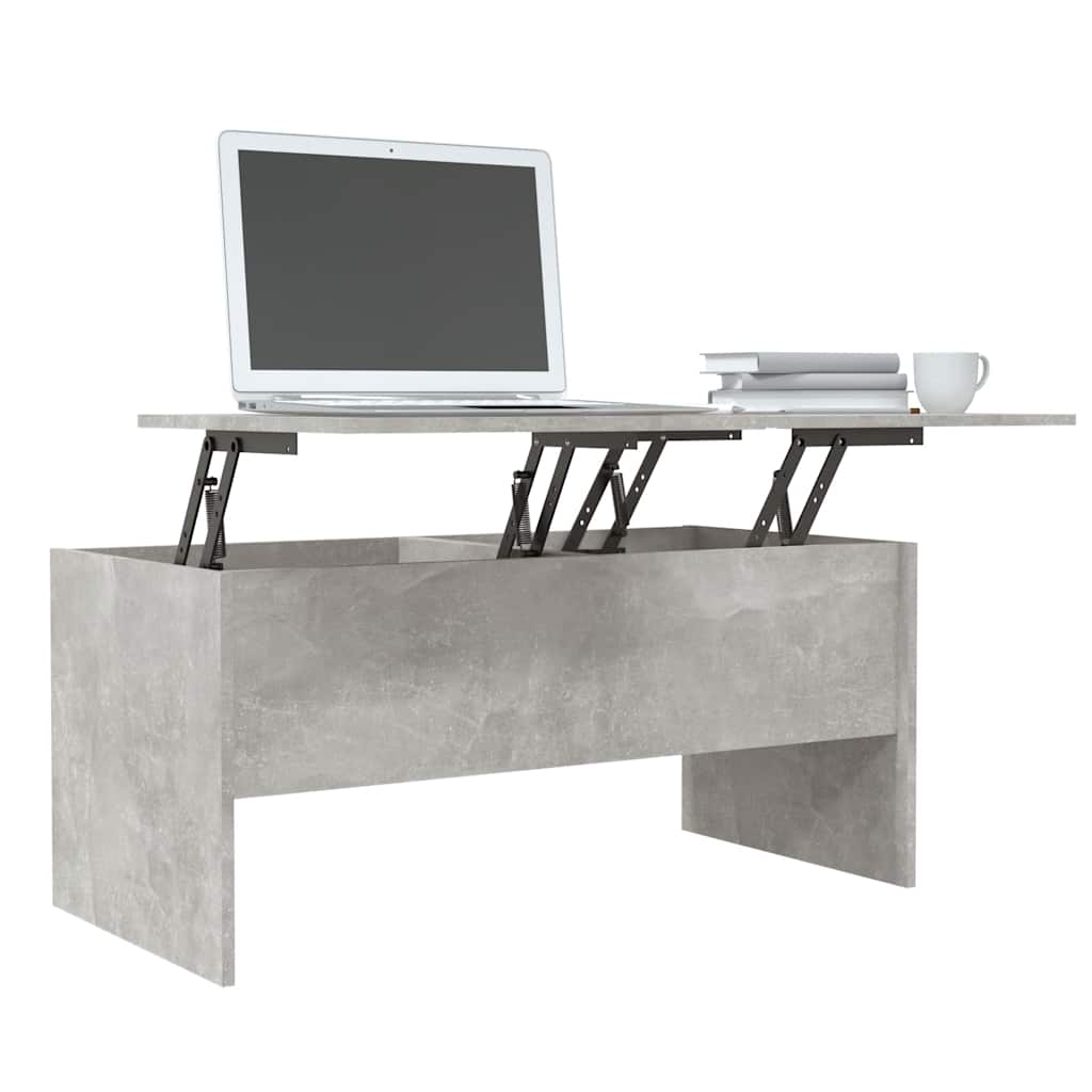 vidaXL Couchtisch Betongrau 102x50,5x46,5 cm Holzwerkstoff