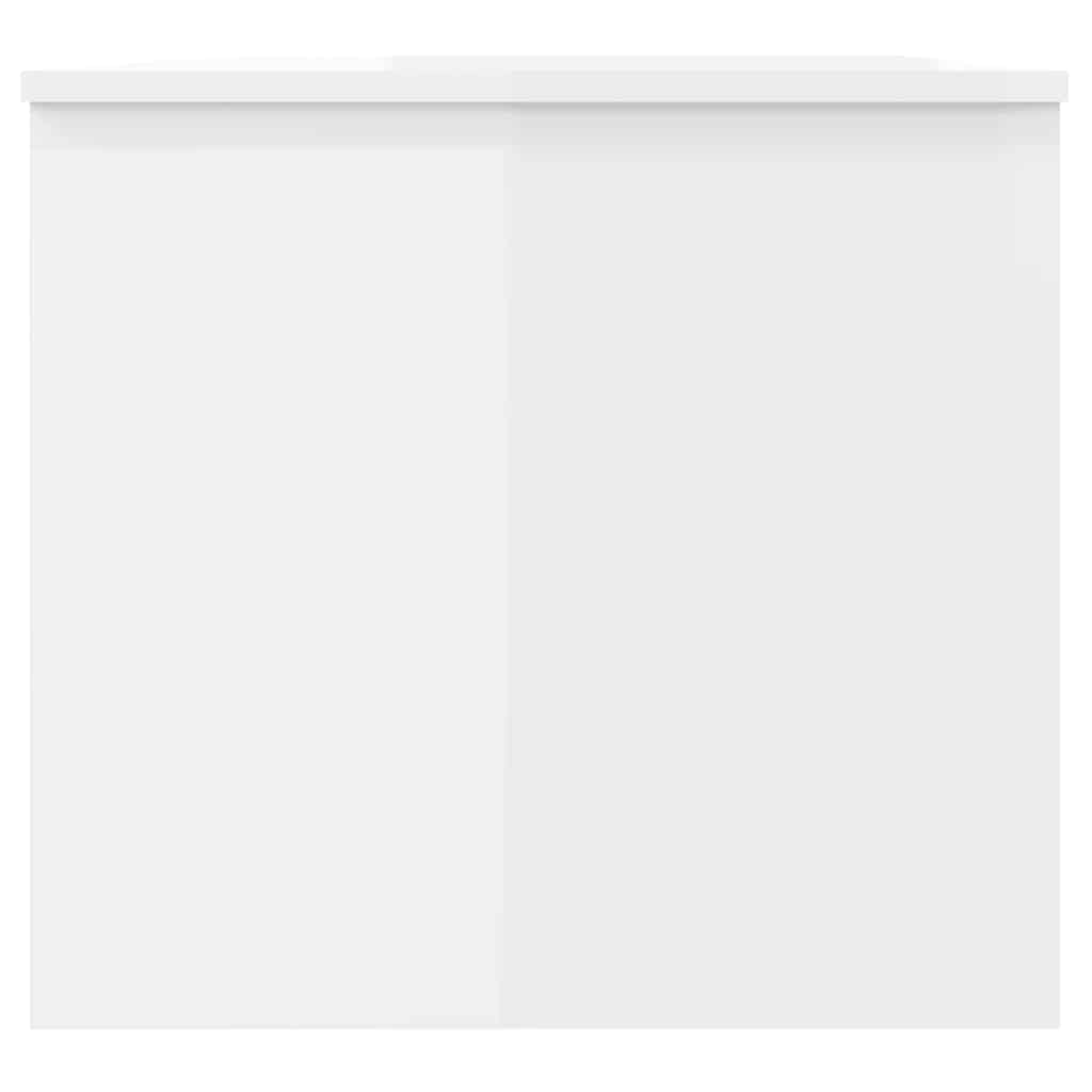 vidaXL Couchtisch Hochglanz-Weiß 102x50,5x46,5 cm Holzwerkstoff
