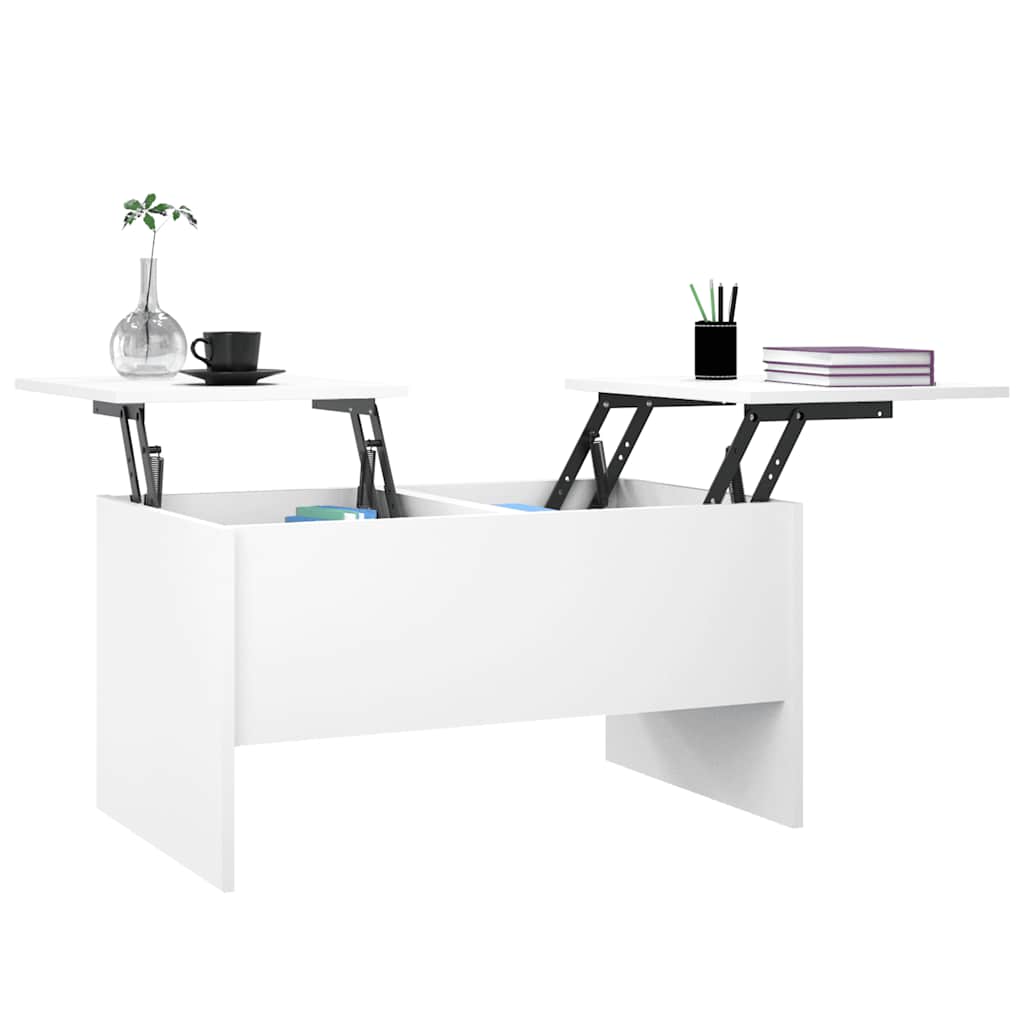 vidaXL Couchtisch Weiß 80x50x42,5 cm Holzwerkstoff