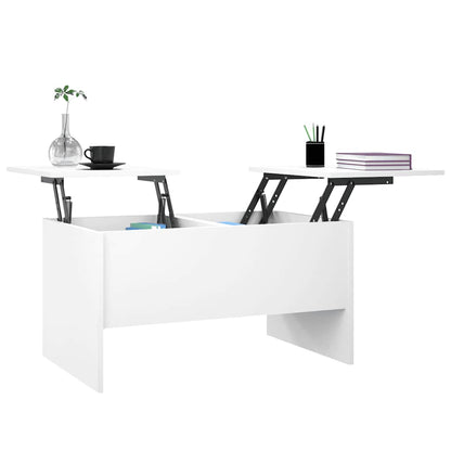 vidaXL Couchtisch Weiß 80x50x42,5 cm Holzwerkstoff