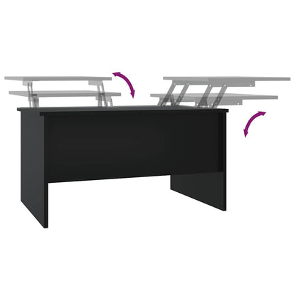 vidaXL Couchtisch Schwarz 80x50x42,5 cm Holzwerkstoff
