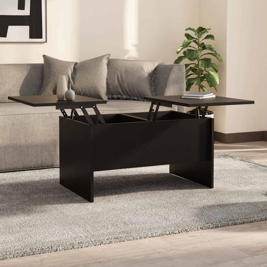 vidaXL Couchtisch Schwarz 80x50x42,5 cm Holzwerkstoff