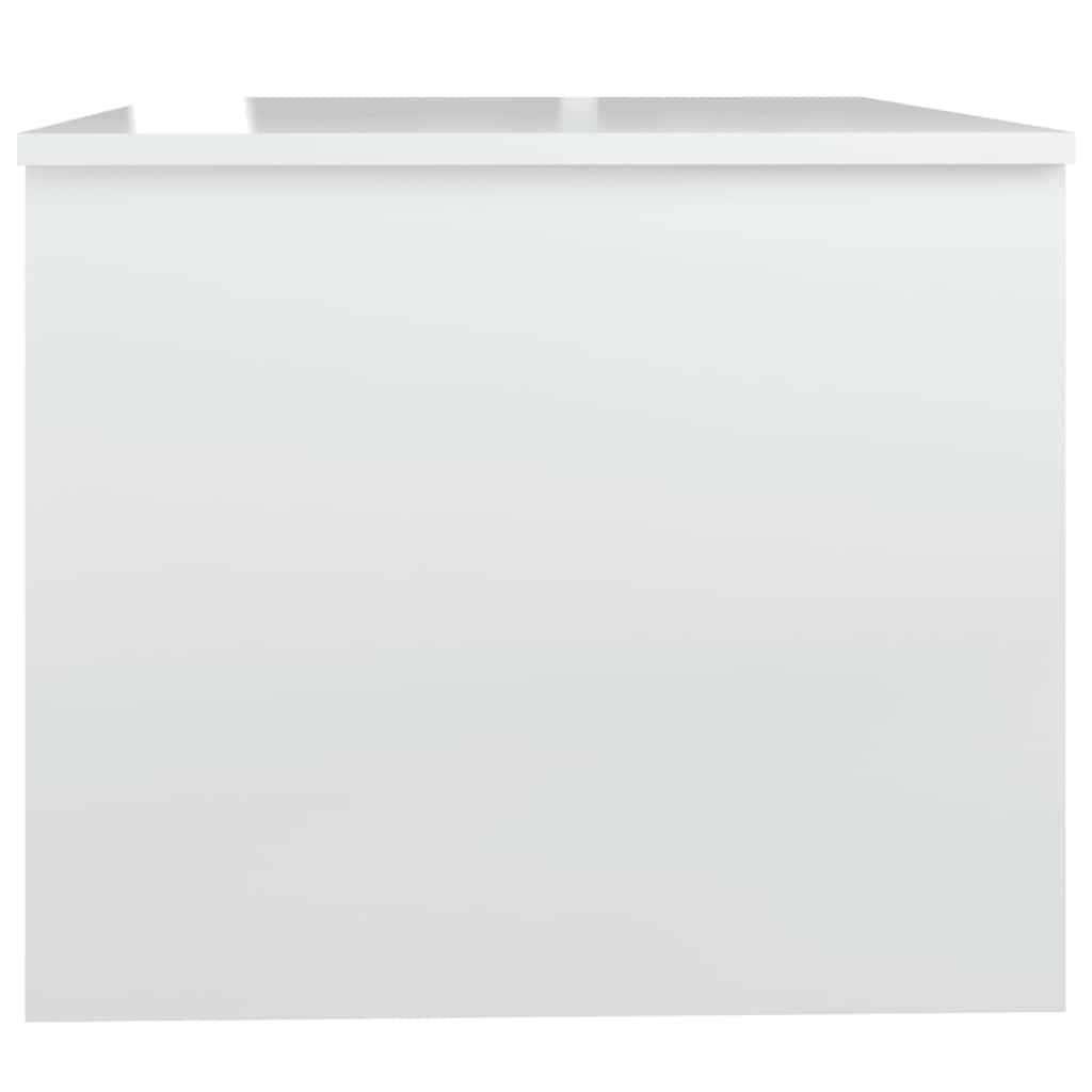 vidaXL Couchtisch Hochglanz-Weiß 80x50x42,5 cm Holzwerkstoff