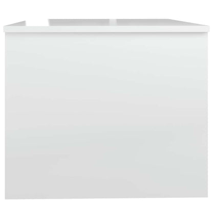 vidaXL Couchtisch Hochglanz-Weiß 80x50x42,5 cm Holzwerkstoff