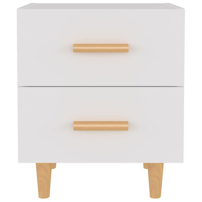 vidaXL Tables de chevet 2 pcs Blanc 40x35x47,5 cm