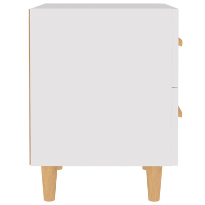 vidaXL Tables de chevet 2 pcs Blanc 40x35x47,5 cm