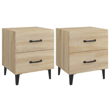 vidaXL Nachttische 2 Stk. Sonoma-Eiche 40x35x47,5 cm