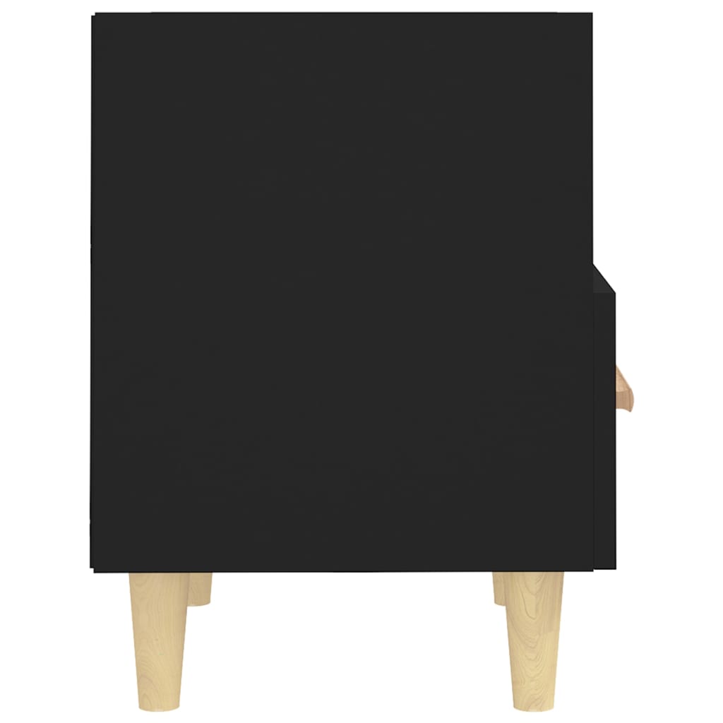 vidaXL Nachttische 2 Stk. Schwarz 40x35x47 cm