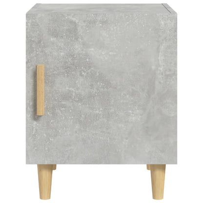 vidaXL Table de chevet gris béton en bois d'ingénierie