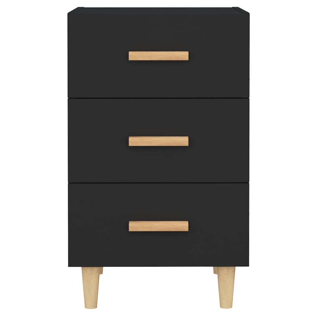 vidaXL Nachttisch Schwarz 40x40x66 cm Holzwerkstoff