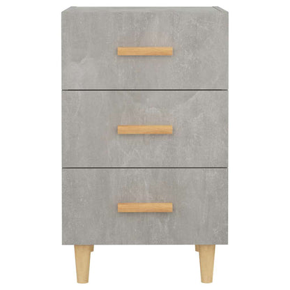 vidaXL Nachttisch Betongrau 40x40x66 cm Holzwerkstoff