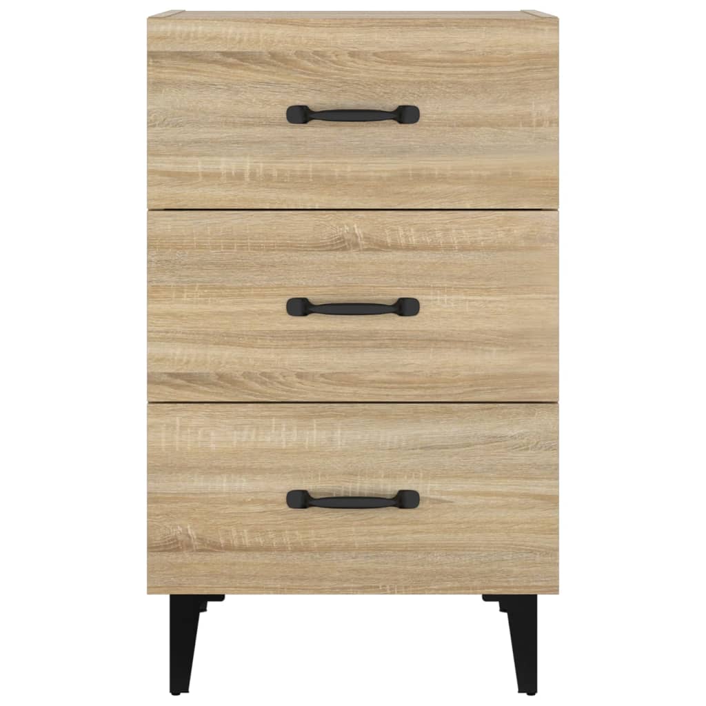 vidaXL Nachttisch Sonoma-Eiche 40x40x66 cm Holzwerkstoff