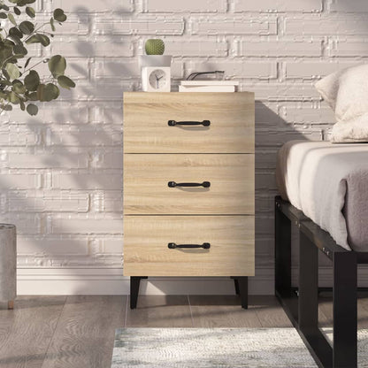 vidaXL Nachttisch Sonoma-Eiche 40x40x66 cm Holzwerkstoff