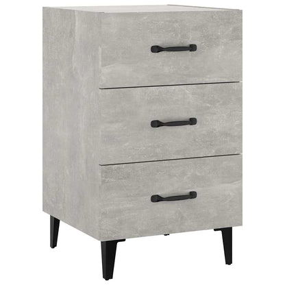 vidaXL Nachttisch Betongrau 40x40x66 cm Holzwerkstoff