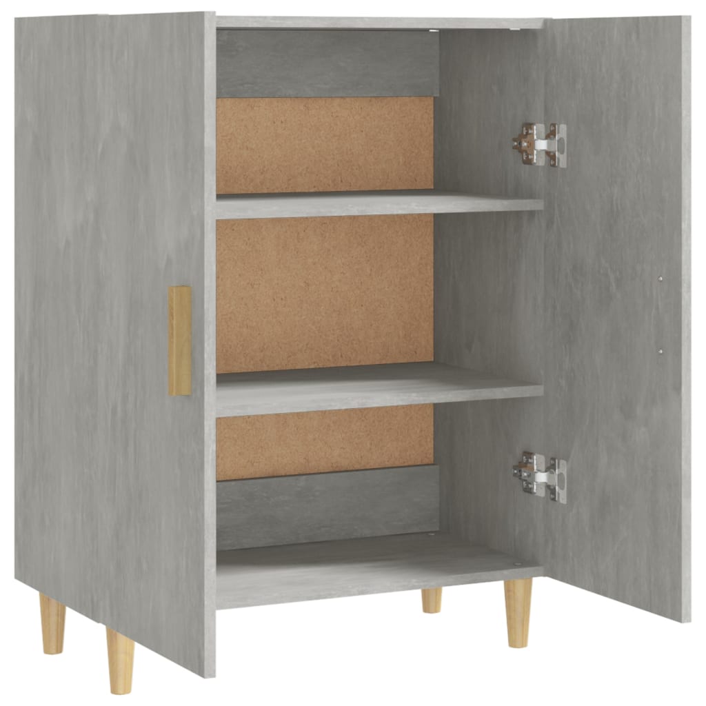 vidaXL Buffet Gris Ciment 70x34x90 cm Bois d'ingénierie