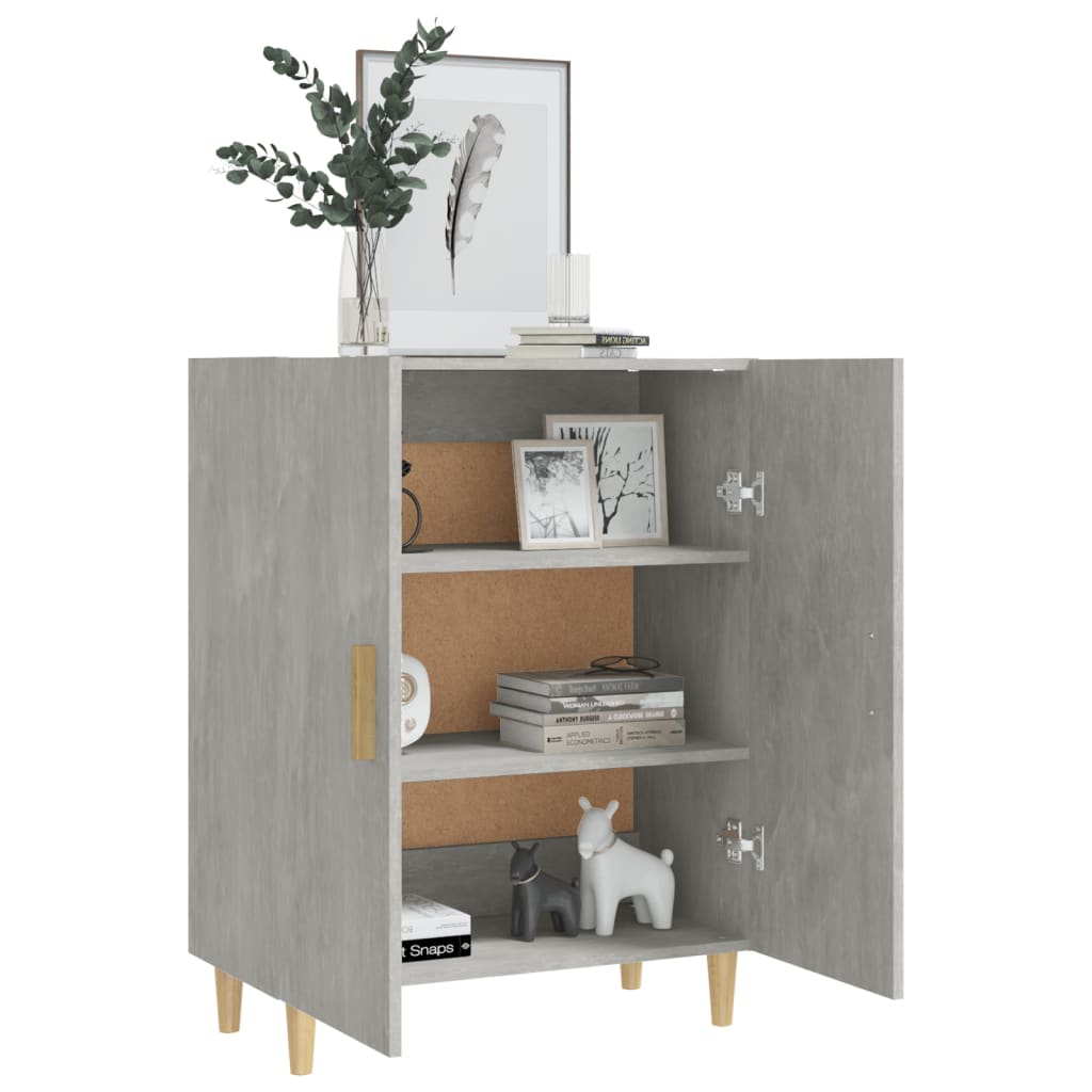 vidaXL Buffet Gris Ciment 70x34x90 cm Bois d'ingénierie