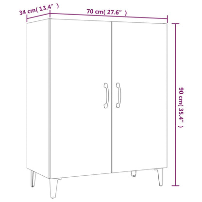 vidaXL Buffet blanc 70x34x90 cm Aggloméré