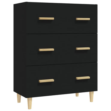 vidaXL Buffet Noir 70x34x90 cm Bois d'ingénierie