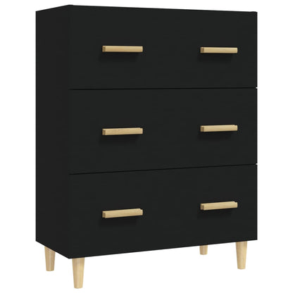 vidaXL Buffet Noir 70x34x90 cm Bois d'ingénierie