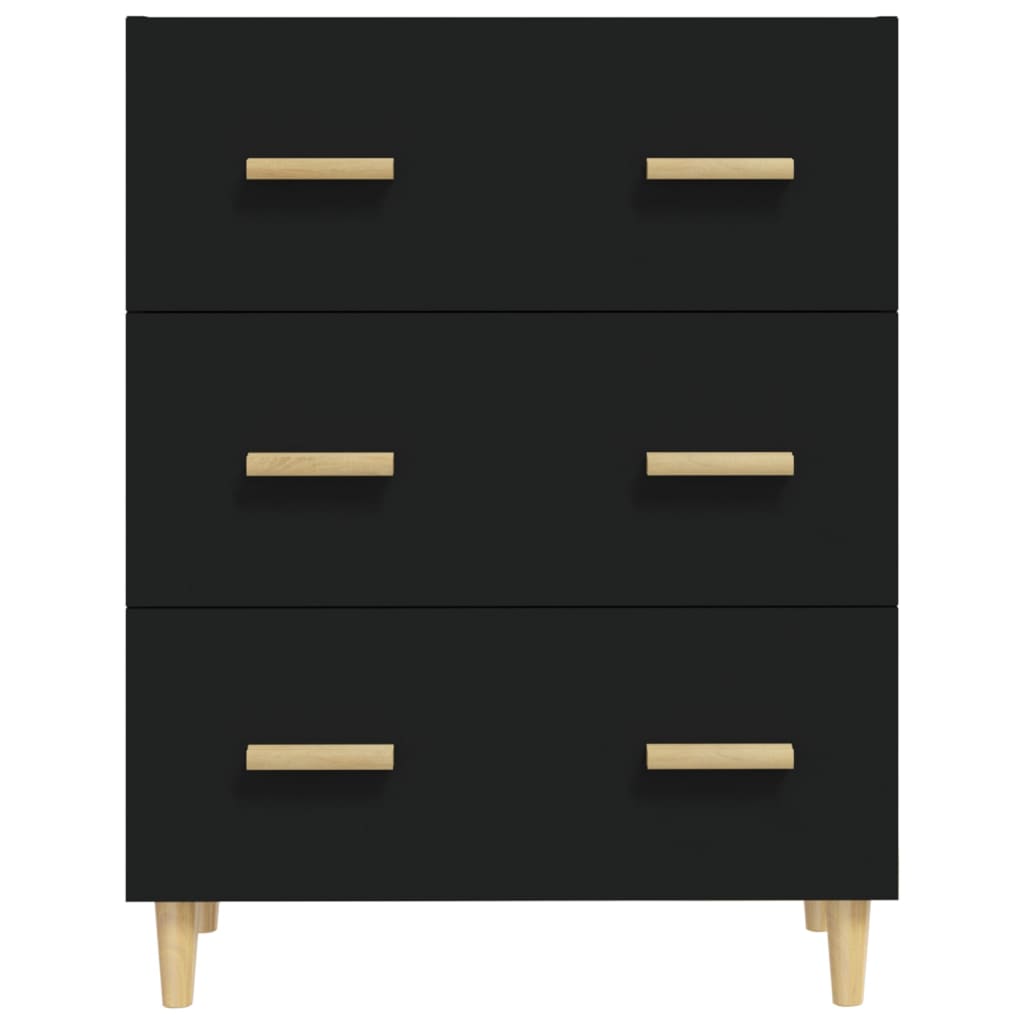 vidaXL Buffet Noir 70x34x90 cm Bois d'ingénierie