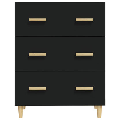 vidaXL Buffet Noir 70x34x90 cm Bois d'ingénierie