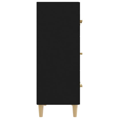 vidaXL Buffet Noir 70x34x90 cm Bois d'ingénierie