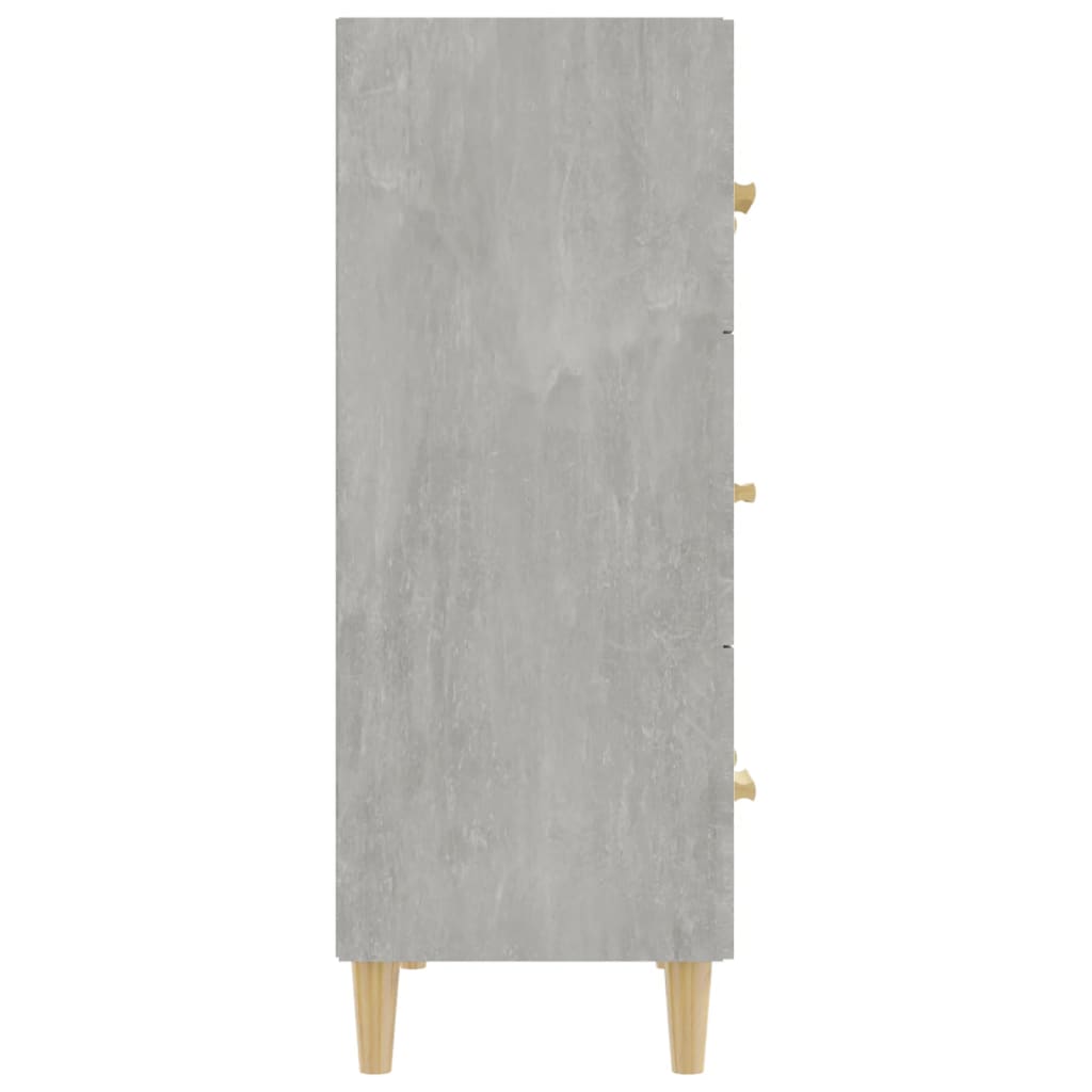 vidaXL Buffet Gris Ciment 70x34x90 cm Bois d'ingénierie