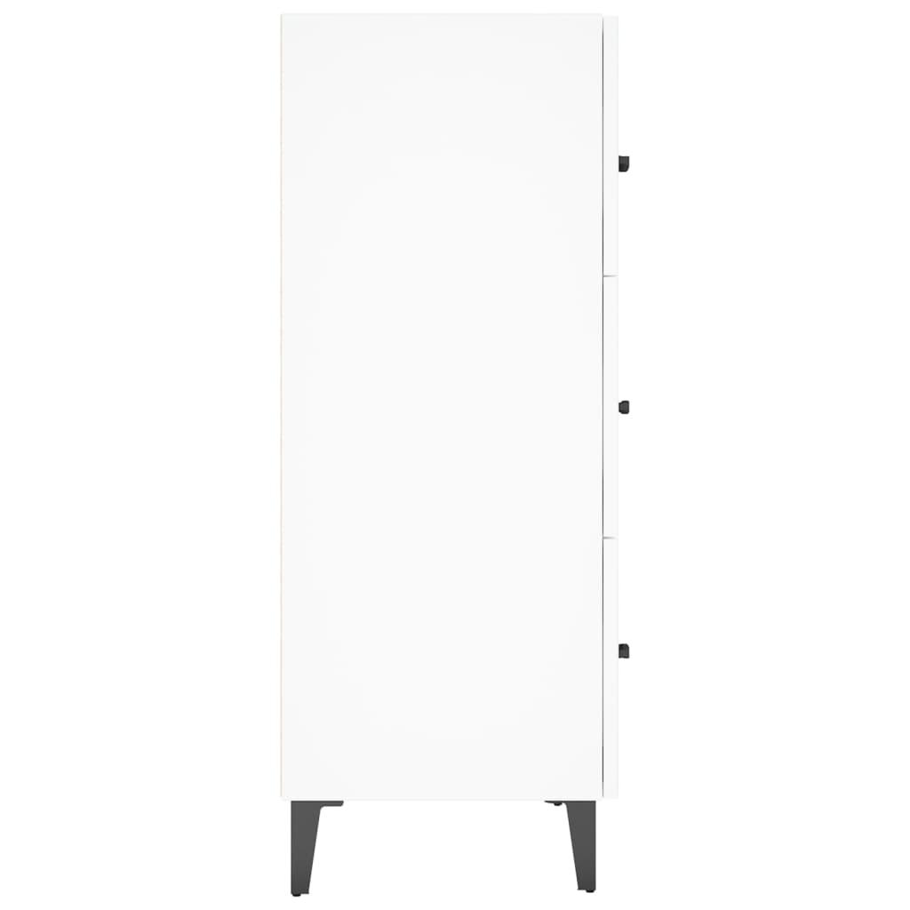 vidaXL Buffet blanc 69,5x34x90 cm en bois d'ingénierie