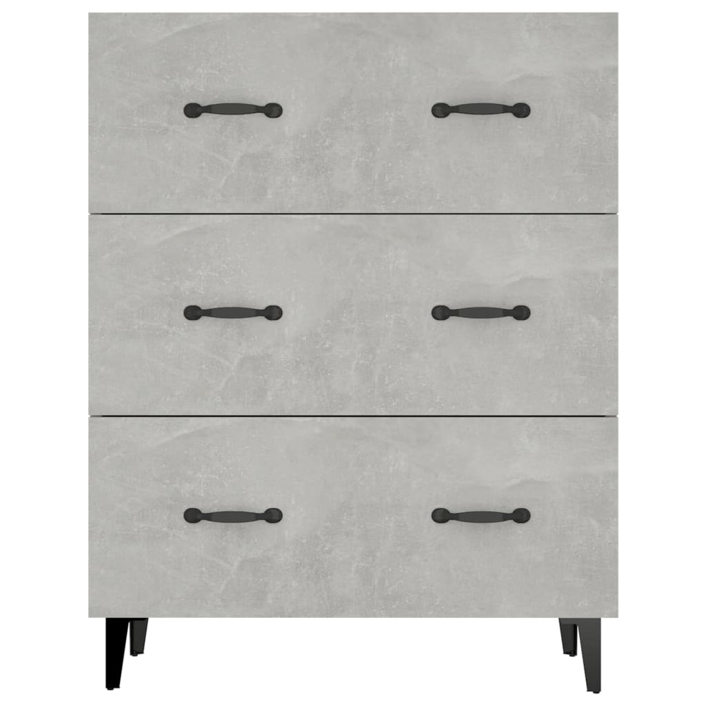 vidaXL Sideboard Betongrau 69,5x34x90 cm Holzwerkstoff