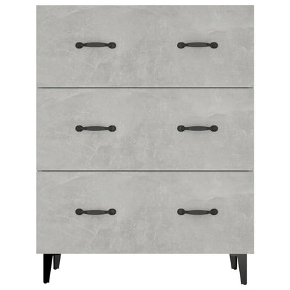 vidaXL Sideboard Betongrau 69,5x34x90 cm Holzwerkstoff