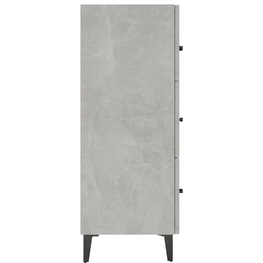 vidaXL Sideboard Betongrau 69,5x34x90 cm Holzwerkstoff