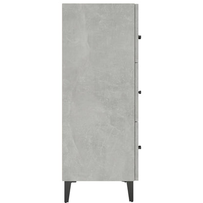 vidaXL Sideboard Betongrau 69,5x34x90 cm Holzwerkstoff