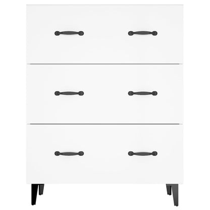 vidaXL Sideboard Hochglanz-Weiß 69,5x34x90 cm Holzwerkstoff