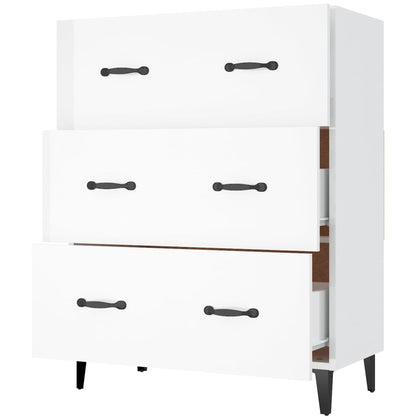 vidaXL Sideboard Hochglanz-Weiß 69,5x34x90 cm Holzwerkstoff