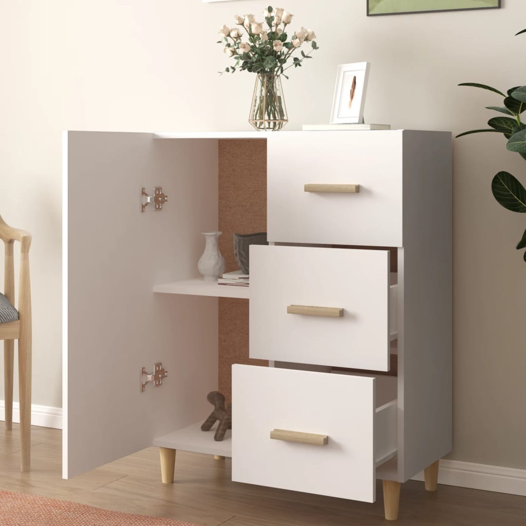 vidaXL Sideboard Weiß 69,5x34x90 cm Holzwerkstoff