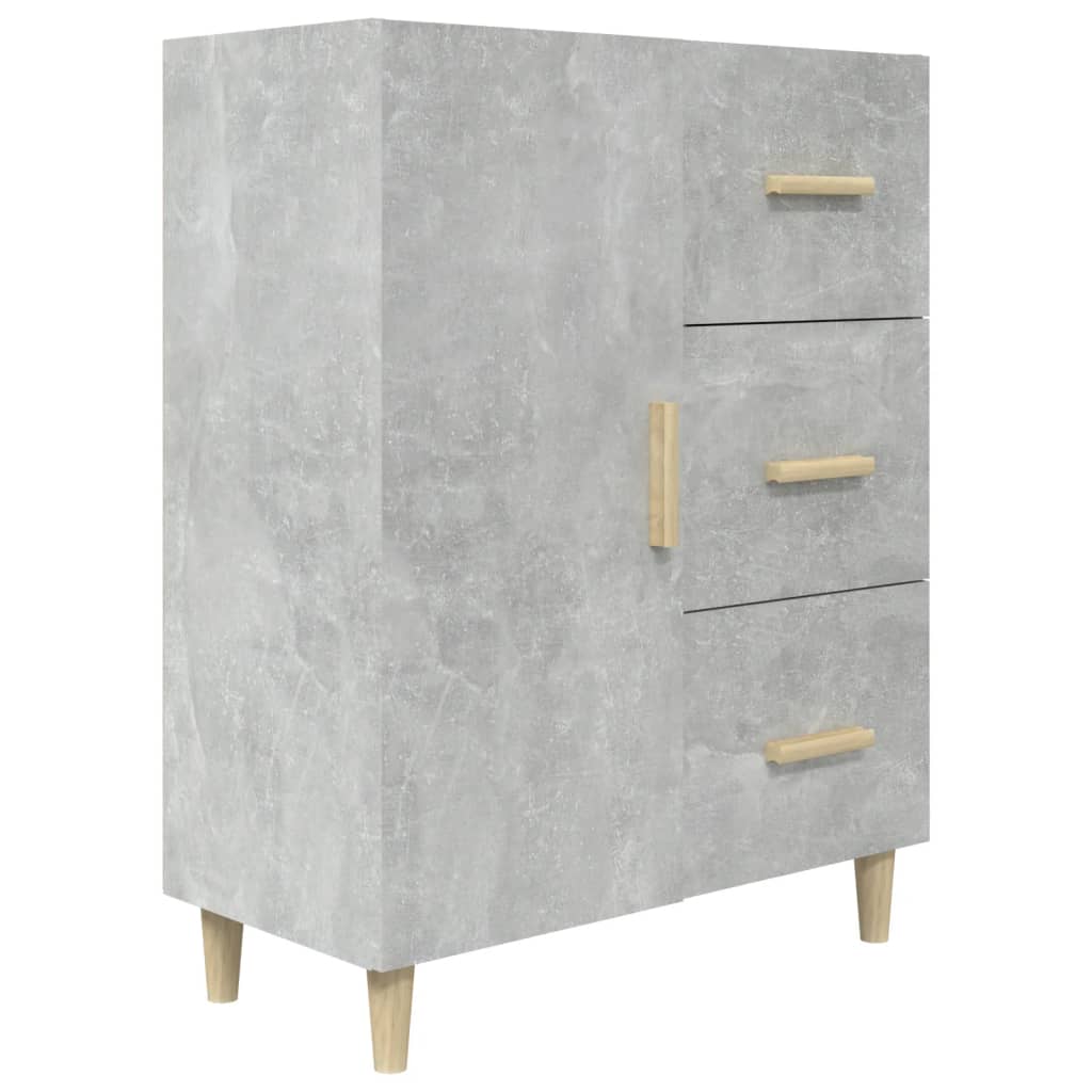 vidaXL Sideboard Betongrau 69,5x34x90 cm Holzwerkstoff