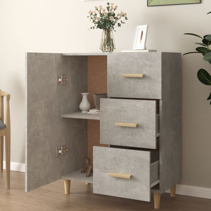 vidaXL Sideboard Betongrau 69,5x34x90 cm Holzwerkstoff