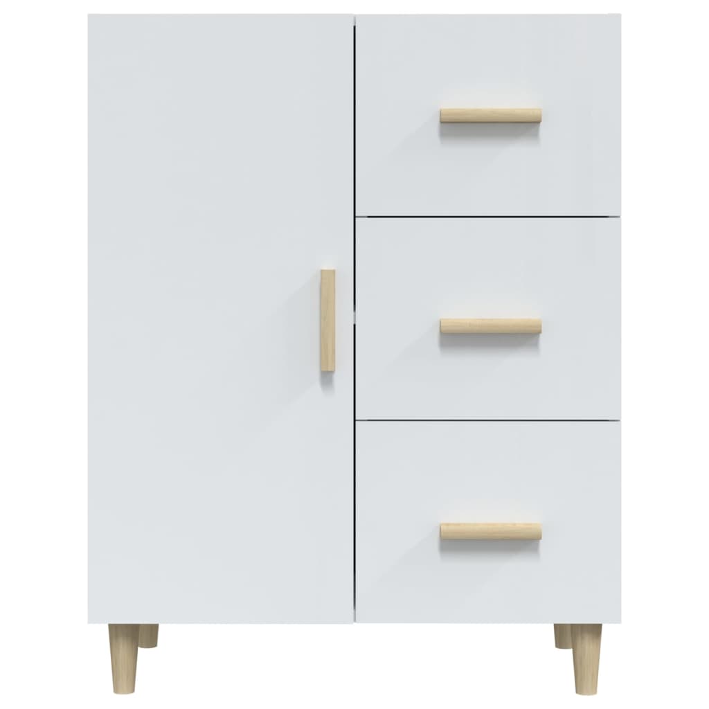 vidaXL Sideboard Hochglanz-Weiß 69,5x34x90 cm Holzwerkstoff