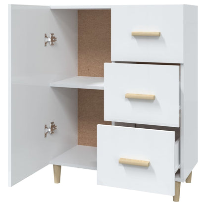 vidaXL Sideboard Hochglanz-Weiß 69,5x34x90 cm Holzwerkstoff