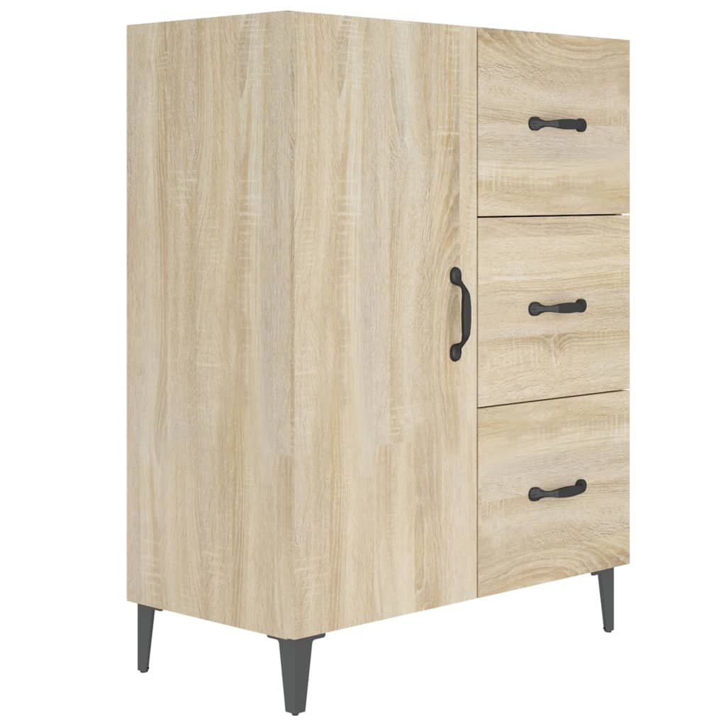 vidaXL Commode Chêne Sonoma 69,5x34x90 cm Bois d'ingénierie