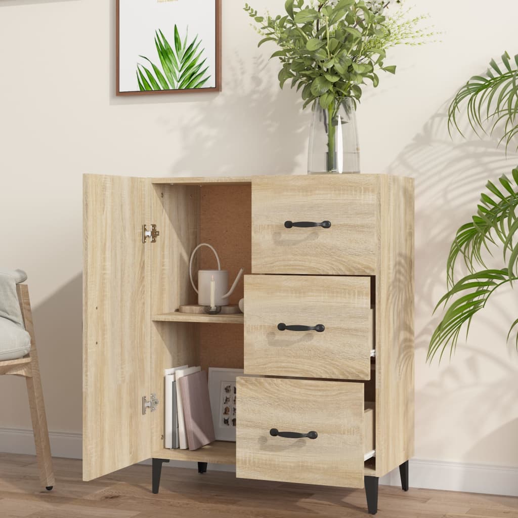 vidaXL Commode Chêne Sonoma 69,5x34x90 cm Bois d'ingénierie