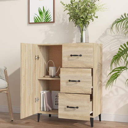 vidaXL Commode Chêne Sonoma 69,5x34x90 cm Bois d'ingénierie